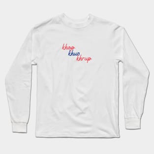 khop khun khrup - Thai red & blue - Flag color Long Sleeve T-Shirt